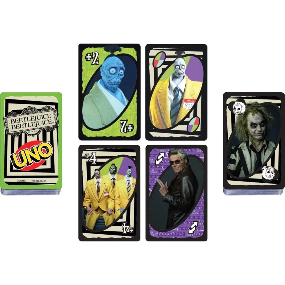 Beetlejuice Themed UNO Card Game for 2 to 10 Players Ages 7 and Up AB7